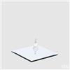 EDG Enzo De Gasperi Base Specchio Quadrata 25 x 25 Cm Silver Vetro