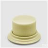 EDG Enzo De Gasperi Candela Dorica con Piatto H 10 Cm D 15 Cm Giallo Chiaro