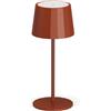 Wilmà Wilma Small Led Lampada da Tavolo Colore Mattone