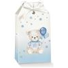 Scotton Tag Portaconfetti 55 x 35 x 100 Mm Baby Orsetto Azzurro Palloncini 10 Pz