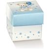Scotton Scatola Portaconfetti con Coperchio 50 x 50 x 50 Mm Baby Orsetto Azzurro 10 Pz