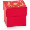 Scotton Scatola Portaconfetti 50 x 50 x 50 Mm Alloro Dorato 10 Pz