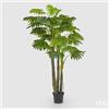 EDG Enzo De Gasperi Filodendro con Vaso Artificiale H 240 Cm Green