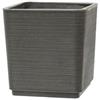 TeraPlast Vaso quadrato Thar 38 Dot Ash Plastica Riciclata
