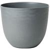 TeraPlast Vaso Over 48 Grigio Nebbia Plastica Riciclata H 40 cm