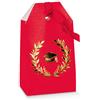 Scotton Bustina Carta Tag Alloro D'Oro 55 x 35 x 100 Mm Rosso 10 Pz