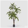 EDG Enzo De Gasperi Ailanto con Vaso Artificiale H 220 Cm Green