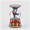 EDG Enzo De Gasperi Portacandela Natale Sferacqua Circo con Led Musica Movimento H 19 Cm