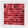 EDG Enzo De Gasperi Tenda Natale Glitter Quadrato 30 x 30 Cm Rosso