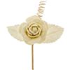 ETM Bomboniera Decorazioni Ramo Fiore 10 Cm Avorio 12 Pz
