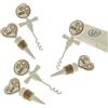 ETM Bomboniera Unique Set Vino Tappo e Cavatappo 12,5 Cm 1 Cf