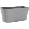 TeraPlast Sirio 78 Fog Grey Grigio Fioriera Plastica Riciclata