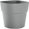 TeraPlast Vaso Andromeda 38 Fog Grey Grigio Plastica Riciclata