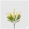 EDG Enzo De Gasperi Bouquet Mimosa Artificiale 5 Rami con Foglie H 35 Cm Yellow