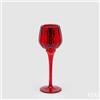 EDG Enzo De Gasperi Portacandela Calice Natale H 22 Cm D 8 Cm Rosso