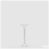 EDG Enzo De Gasperi Portacandela Crystal Fiore H 30 Cm D 9 Cm Natural Trasparente