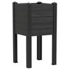 TeraPlast Fioriera Trama 014 Cenere Resina H 80 cm