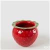 EDG Enzo De Gasperi Vaso Freaky Fragola H 12,5 Cm D 15 Cm Ceramica Waterproof Green Red