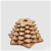 EDG Enzo De Gasperi Portacandela Biscotto Marzapane Natale H 12 Cm D 23 Cm