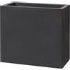 TeraPlast Vaso Schio Tower Antracite 80 Cm Resina