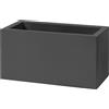 TeraPlast Cassa Schio Maxi Antracite Resina Fioriera 80 cm