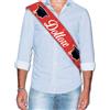 Big Party Fascia Premio Metallizzata Dottore 168 x 10 Cm Rosso