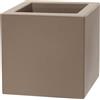 TeraPlast Schio Cubo 40 Cappuccino Vaso Resina