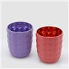 EDG Enzo De Gasperi Portacandela Satin Tumbler H 9,6 Cm D 8 Cm Ass. Vetro Red Violet 1 Pz