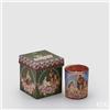 EDG Enzo De Gasperi Candela Natale in Vetro con Scatola Musicale H 9 Cm D 8 Cm Green
