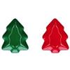 Ad Trend Ciotola in Melamina Forma Albero Natale Ass. 18,5 x 24 H 2,5 Cm Rosso Verde 1 Pz