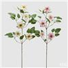 EDG Enzo De Gasperi Ramo Clematis Artificiale con Fiori, Bocciolo e Foglie Ass. H 105 Cm Rosy Peach 1 Pz