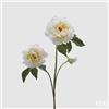 EDG Enzo De Gasperi Ramo Peonia Artificiale con Fiori, Biocciolo e Foglie H 85 Cm Ivory