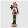 EDG Enzo De Gasperi Sferacqua Babbo Natale Lanterna con Led H 50 Cm D 13 Cm Green Red
