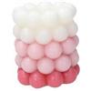 Tognana Candela Cilindro Lux Bubble H 10 Cm Rosa