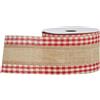 ARPIMEX Nastro Rustico Natale H 6,3 Cm L 9,14 Mt Rosso Beige
