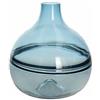 Tognana Vaso Bombato Riga Blu H 27 Cm Design Atmosphere