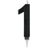 Big Party Candelina Numero 1 Max Cera Sweety Nero Glitter