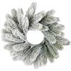 ARPIMEX Corona Pino di Natale Innevata D 30 Cm Bianco Pe