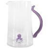 WD LifeStyle Caraffa Vetro Borosilicato Cc 1,5 Lt Decoro Polipo