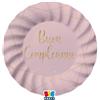Big Party Piatti Buon Compleanno Rosa D 20 Cm 8 Pz
