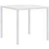 Vermobil Tavolo Quadris Metallo Quadrato 80 x 80 Cm H 75 Cm Bianco