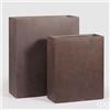 EDG Enzo De Gasperi Set 2 Pz Vaso Resinpietra Vaschetta H 92 Cm H 72 Light Brown