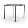 Vermobil Tavolo Fox Autolivellante Quadrato 80 x 80 Cm H 75 Cm Grigio Antico