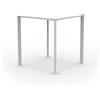 Vermobil Tavolo Fox Autolivellante Quadrato 70 x 70 Cm H 75 Cm Bianco