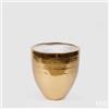 EDG Enzo De Gasperi Vaso Fenice Svasato H 45 Cm D 43 Cm Placcato Oro Waterproof