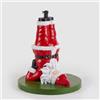 EDG Enzo De Gasperi Base Babbo-Yoga per Albero di Natale Pino H 65 Cm D 60 Cm Verde Rosso