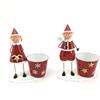Vimin Box Bambini Babbo Natale con Caspò 21,6 x 11,5 Cm Metallo 1 Pz