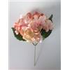 Linea Due Elle Bush Ortensie con Foglie Rosa