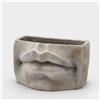 EDG Enzo De Gasperi Vaso Cemento Labbra H 16 Cm L 26,5 Cm L 15,5 Cm Grey Waterproof