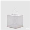 EDG Enzo De Gasperi Lanterna Tessuto Cubo Con Manico H.22 L.22 C4 White